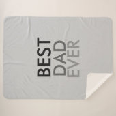 Couverture Sherpa Meilleur papa jamais (Devant (Horizontal))