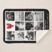 Couverture Sherpa Meilleur papa Jamais Photo Collage Fête des pères  (Devant (Horizontal))