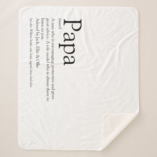 Couverture Sherpa Meilleur papa, papa, papa et papa, le plaisir de l (Devant)