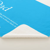 Couverture Sherpa Meilleur papa papa papa père Définition Ciel Bleu (3/4)