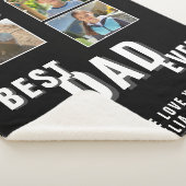 Couverture Sherpa Meilleur papa toujours tendance Père's Day 3 Photo (3/4)