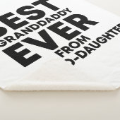 Couverture Sherpa Meilleur petit-papa jamais vu de petite-fille (3/4)