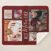 Couverture Sherpa Meilleur Vin de la meilleure maman jamais vu (Devant (Horizontal))