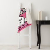 Couverture Sherpa Meilleure grand-mère 12 photo amusante Comic rose (En situation)