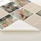 Couverture Sherpa Meilleure grand-mère | Collage de photos | Mocha (3/4)