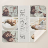 Couverture Sherpa Meilleure grand-mère jamais 6 photos Message perso (Devant (Horizontal))