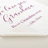 Couverture Sherpa meilleure grand-mère toujours grands-parents cadea (3/4)