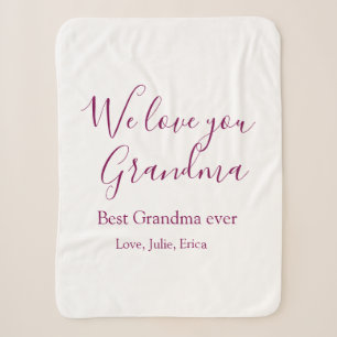 Couverture Sherpa meilleure grand-mère toujours grands-parents cadea