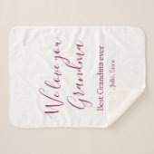 Couverture Sherpa meilleure grand-mère toujours grands-parents cadea (Devant (Horizontal))