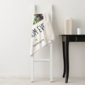 Couverture Sherpa Meilleure Maman Ever 6 Collage Photo Cœur Doré (En situation)