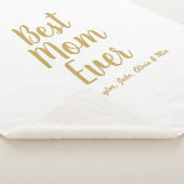 Couverture Sherpa Meilleure maman Ever or script personnalisé person (3/4)