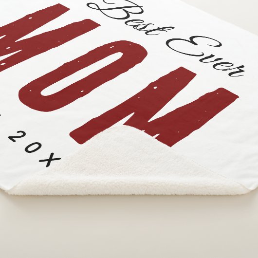 Couverture Sherpa Meilleure Maman Jamais Depuis 20XX Moderne Simple (3/4)