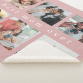 Couverture Sherpa Meilleure maman jamais | Photo Collage moderne (3/4)