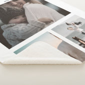 Couverture Sherpa Meilleure maman moderne | Collage de photos (3/4)