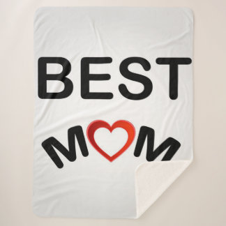 Couverture Sherpa Meilleure maman | Personnalisé pour ma mère
