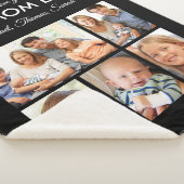 Couverture Sherpa Meilleure Maman Toujours Fête des mères Collage ph (3/4)