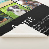 Couverture Sherpa Meilleure tante Tante Jamais Moderne 6 Photo Colla (3/4)