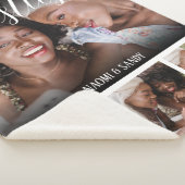 Couverture Sherpa Meilleures Amies Collage Photo Personnalisé (3/4)