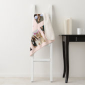 Couverture Sherpa Meilleurs amis rose or blush photo (En situation)