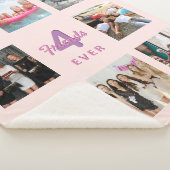 Couverture Sherpa Meilleurs amis rose or blush photo (3/4)