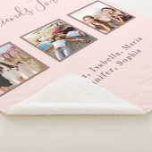 Couverture Sherpa Meilleurs amis rose or blush photo (3/4)