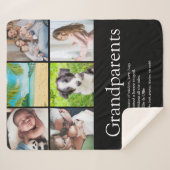 Couverture Sherpa Meilleurs grands-parents jamais définition 6 Photo (Devant (Horizontal))