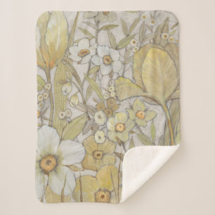 Couverture Sherpa Mélange floral