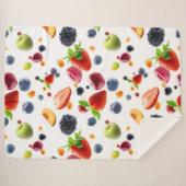 Couverture Sherpa Mélanger les fruits (Devant (Horizontal))