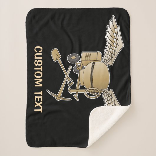 Couverture Sherpa Mélangeur en béton beige (Devant)