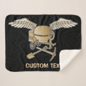 Couverture Sherpa Mélangeur en béton beige (Devant (Horizontal))