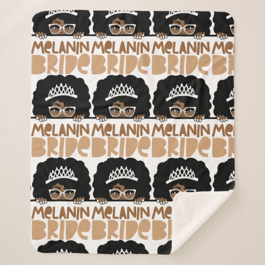 Couverture Sherpa Melanin Bride (Devant)