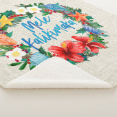 Couverture Sherpa Mele Kalikimaka Hawaiian Christmas Wreath (3/4)