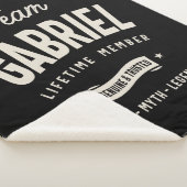 Couverture Sherpa Membre de l'équipe Gabriel à vie Nom personnalisé (3/4)