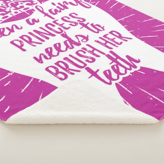 Couverture Sherpa Même dents féeriques de princesse Needs To Brush (3/4)