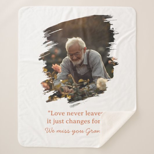 Couverture Sherpa Memorial Sherpa Blanket Loss of Loved One Photo (Devant)