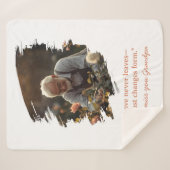 Couverture Sherpa Memorial Sherpa Blanket Loss of Loved One Photo (Devant (Horizontal))
