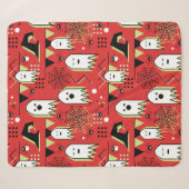 Couverture Sherpa Memphis incomparable géométrique de fantôme pour h (Devant (Horizontal))