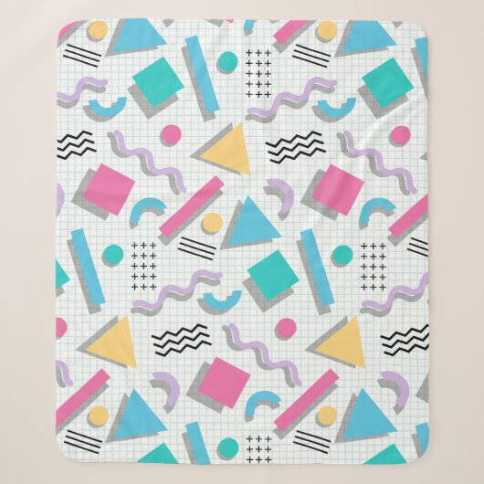 Couverture Sherpa Memphis Shapes (Devant)