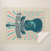 Couverture Sherpa Memphis, TN : Série de guitares | Rock-N-Roll (Devant (Horizontal))