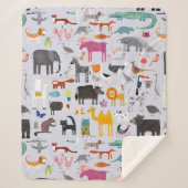 Couverture Sherpa Ménagerie animale (Devant)