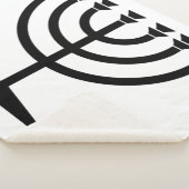 Couverture Sherpa Menorah juive (symbole du judaïsme) (3/4)