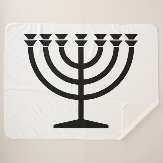Couverture Sherpa Menorah juive (symbole du judaïsme) (Devant (Horizontal))
