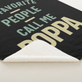 Couverture Sherpa Mens Mes Favoris Appelent Moi Poppa (3/4)