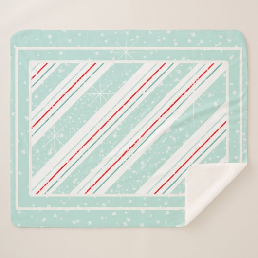 Couverture Sherpa Mention Diagonal de Noël ID440 (Devant (Horizontal))