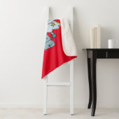 Couverture Sherpa Meowy Christmas Chat and Tree (En situation)