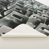 Couverture Sherpa Mer des chaises gris (3/4)