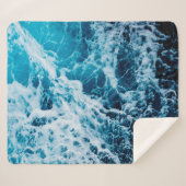 Couverture Sherpa Mer rapide en voilier. Dramatique et image (Devant (Horizontal))