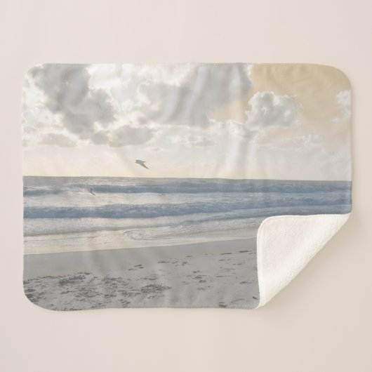 Couverture Sherpa Mer Serene (Devant (Horizontal))