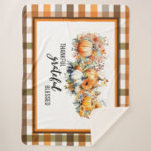 Couverture Sherpa Merci, Gratuit, Heureux, Bienheureux Grosse couver (Devant)