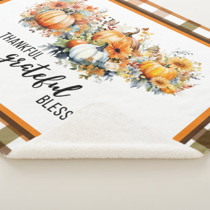 Couverture Sherpa Merci, Gratuit, Heureux, Bienheureux Grosse couver
